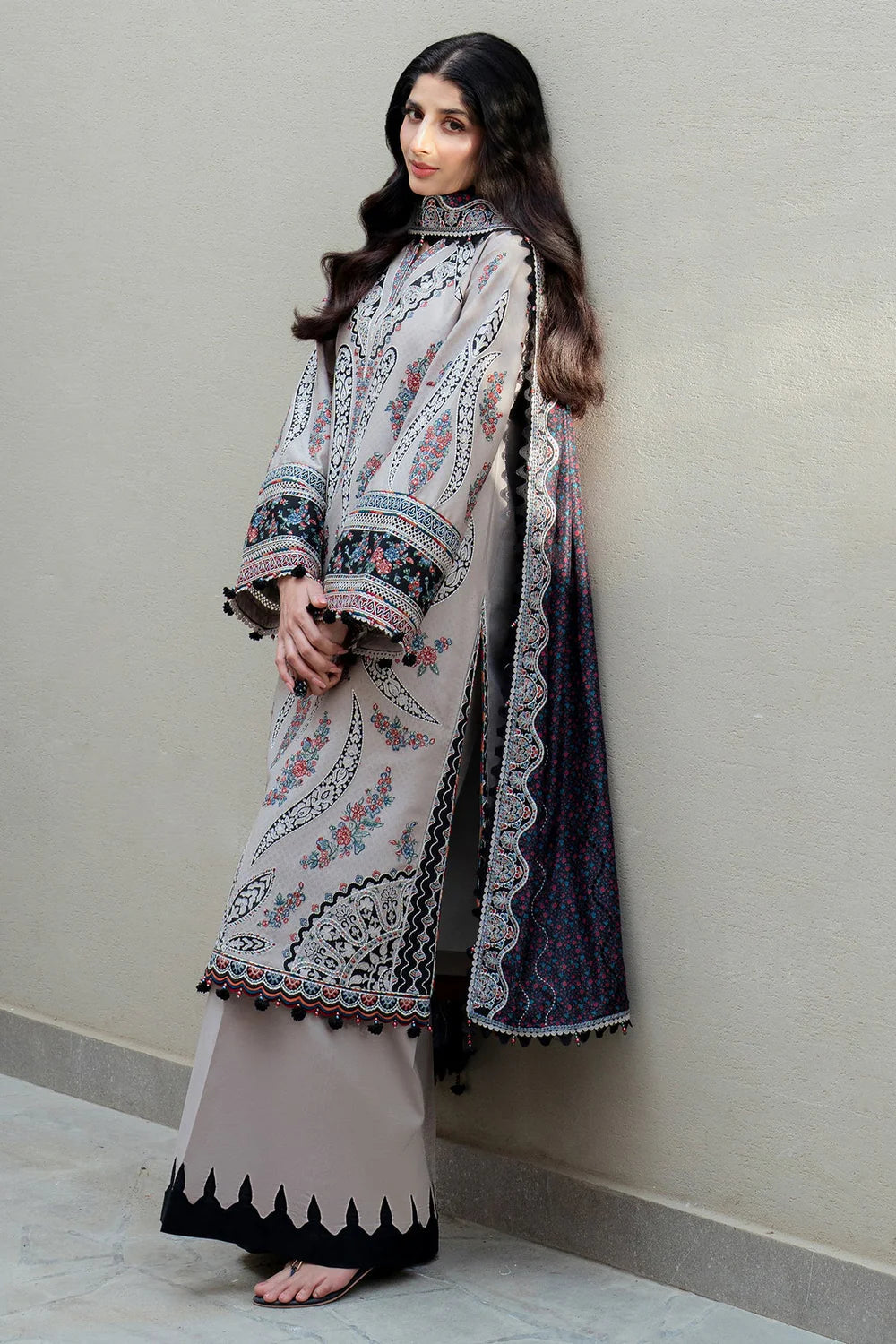 JAZMIN | SHAHKAR EID COLLECTION | EMBROIDERED LUXURY LAWN SL25-D7