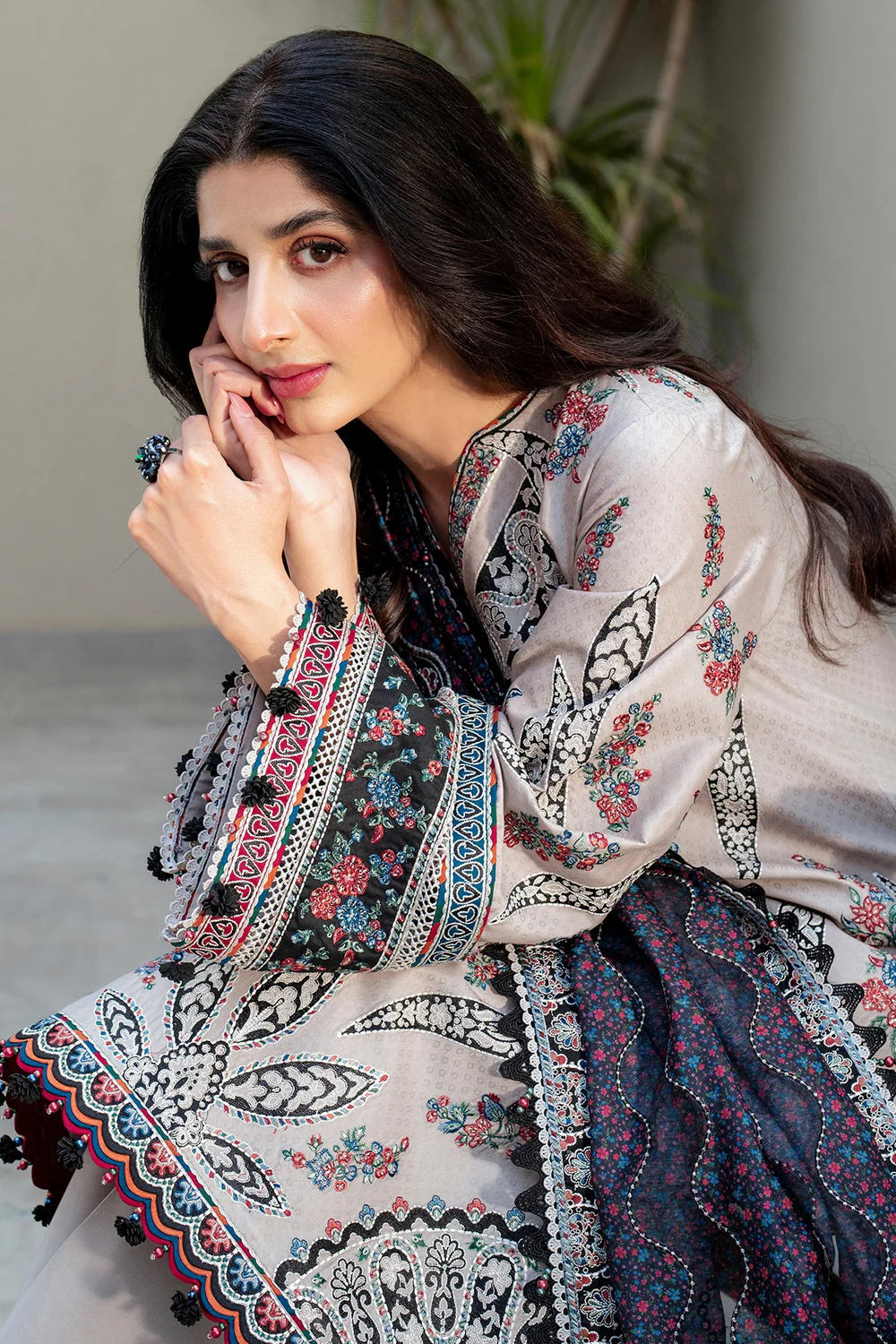 JAZMIN | SHAHKAR EID COLLECTION | EMBROIDERED LUXURY LAWN SL25-D7