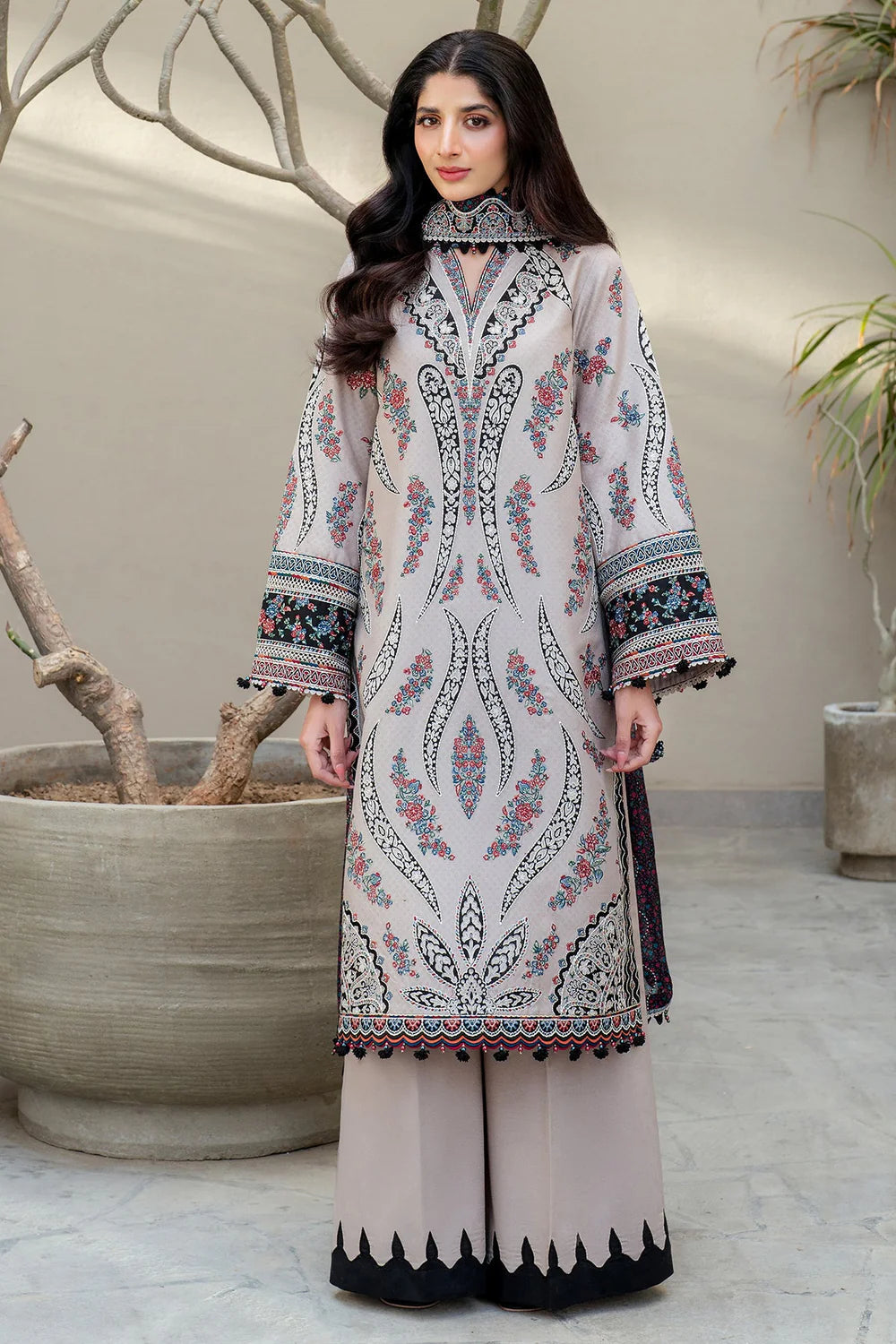 JAZMIN | SHAHKAR EID COLLECTION | EMBROIDERED LUXURY LAWN SL25-D7