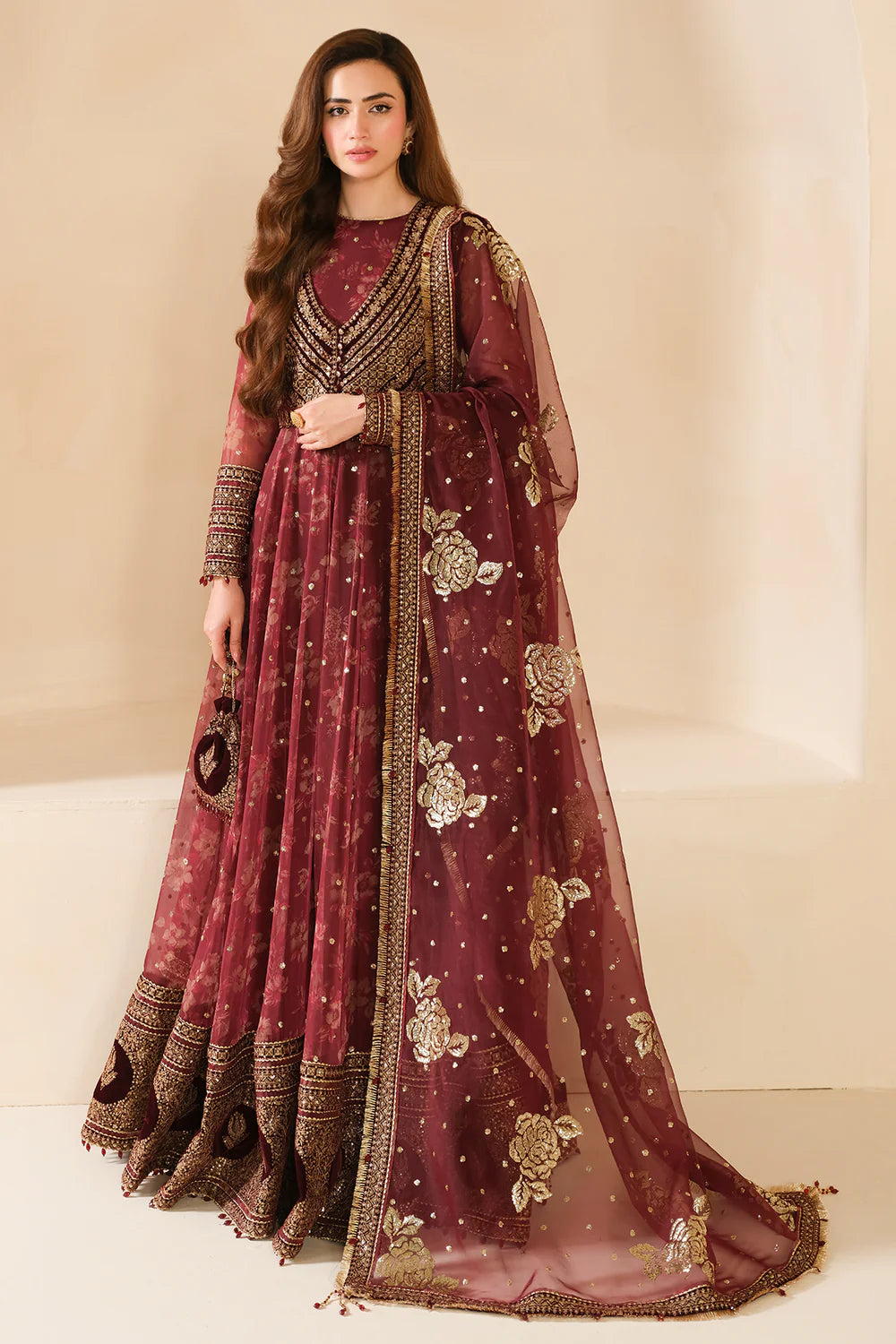 JAZMIN | Embroidered Velvet Formal VF-2033