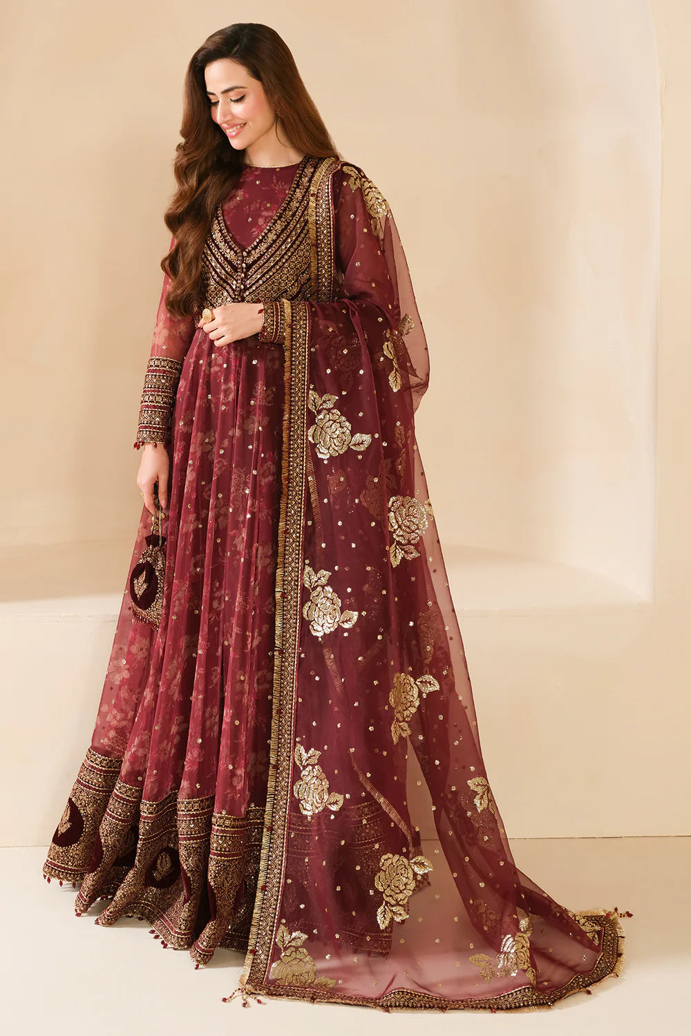 JAZMIN | Embroidered Velvet Formal VF-2033