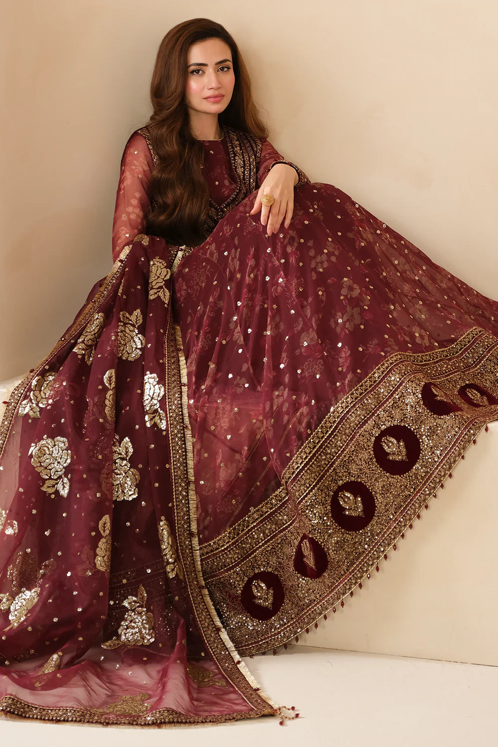 JAZMIN | Embroidered Velvet Formal VF-2033