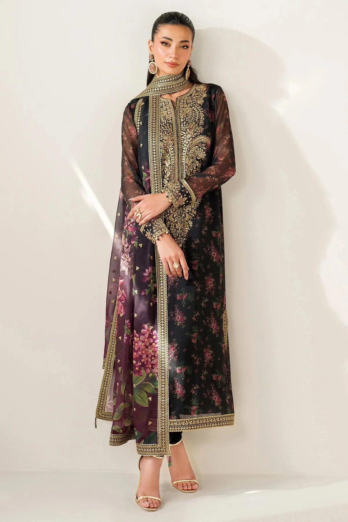 AZMIN | SHAHKAR EID COLLECTION | EMBROIDERED LUXURY LAWN SL24-D1