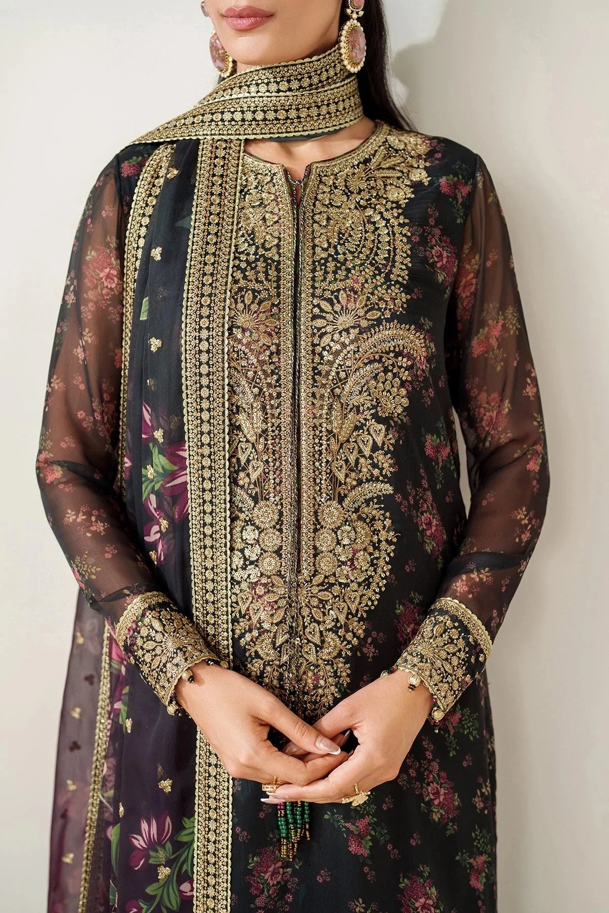 AZMIN | SHAHKAR EID COLLECTION | EMBROIDERED LUXURY LAWN SL24-D1