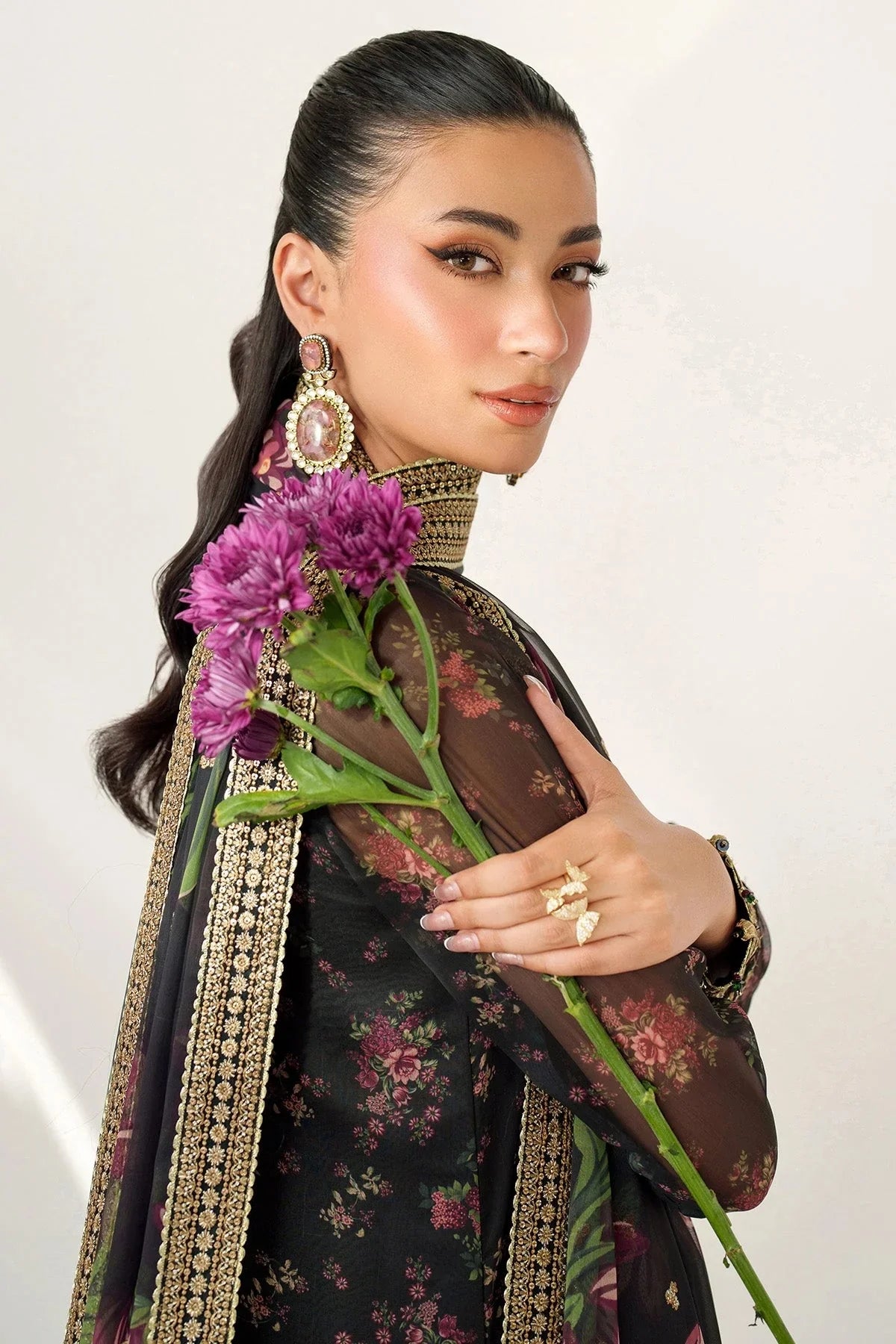 AZMIN | SHAHKAR EID COLLECTION | EMBROIDERED LUXURY LAWN SL24-D1