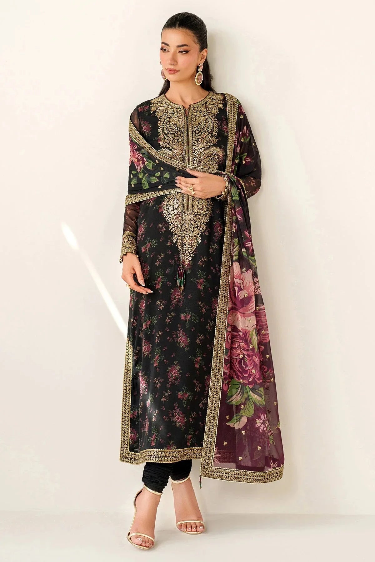 AZMIN | SHAHKAR EID COLLECTION | EMBROIDERED LUXURY LAWN SL24-D1