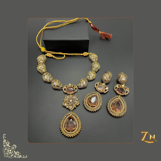 Designer Necklace with saprkling stone
