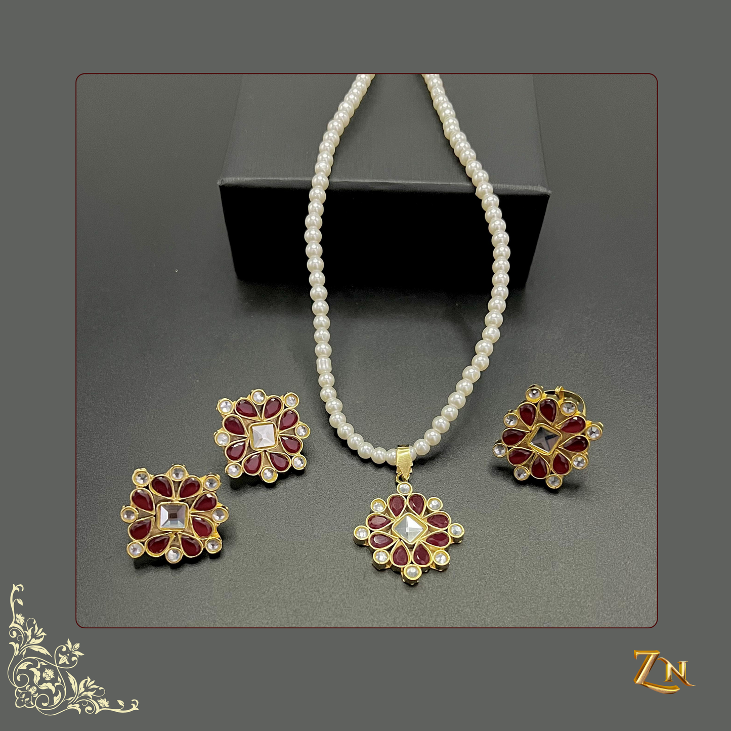 Kundan Locket Set