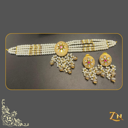 Indian Rajasthani Kundan choker set