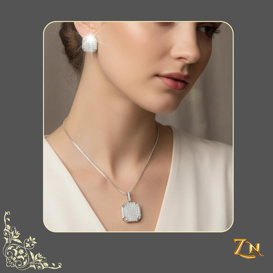 Zircon locket set