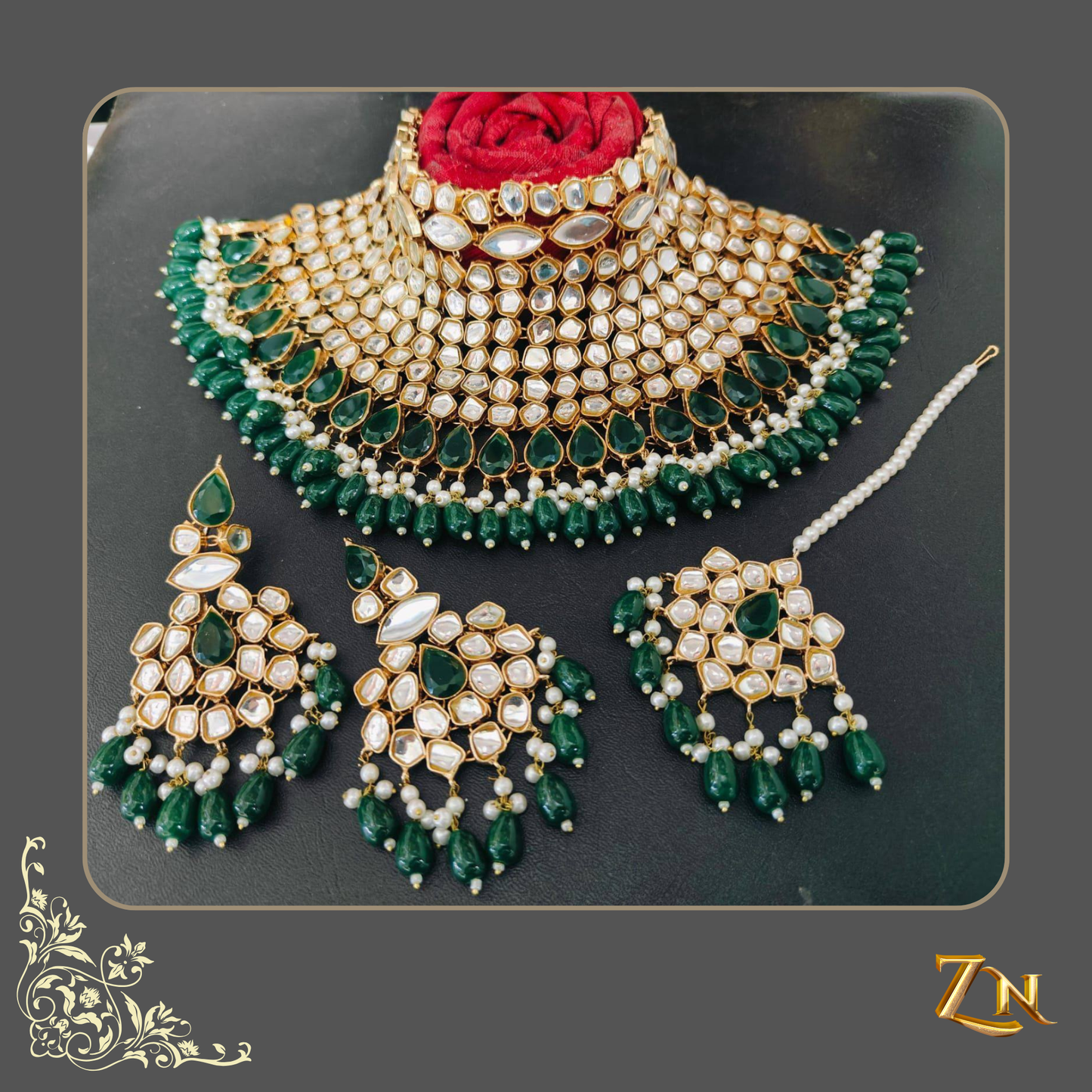 Kundan & Pearl - Bridal Set
