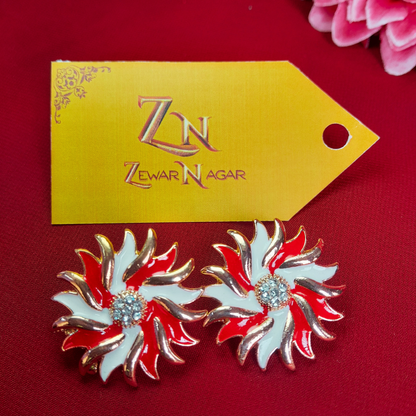 Flower-Shaped Earings