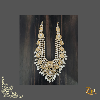 Maharani Style Polki Kundan Pearl Haar