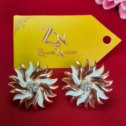 Flower-Shaped Earings