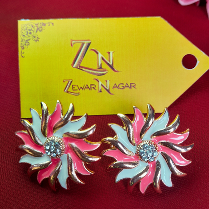 Flower-Shaped Earings