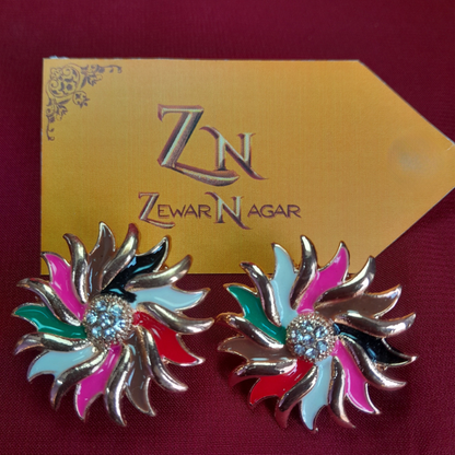 Flower-Shaped Earings