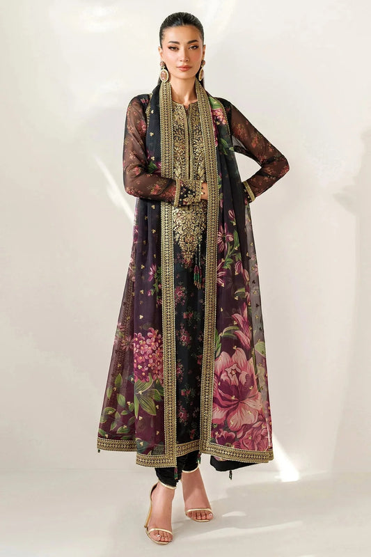 AZMIN | SHAHKAR EID COLLECTION | EMBROIDERED LUXURY LAWN SL24-D1