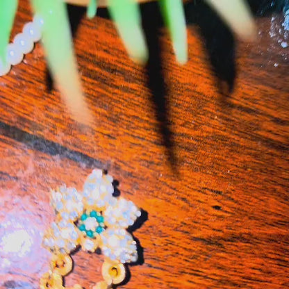 Beautiful handmade Bindi Earrings Set