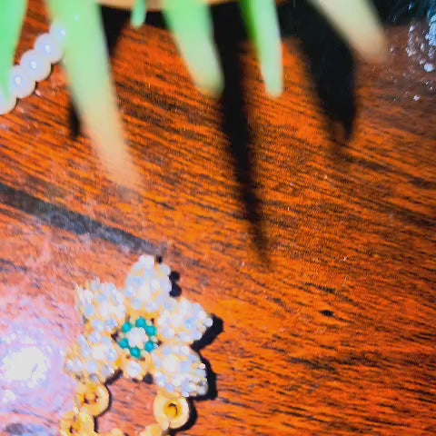 Beautiful handmade Bindi Earrings Set